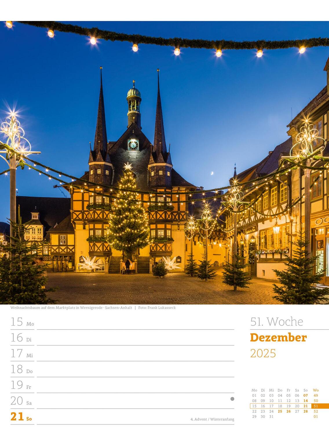 Bild: 9783838435046 | Malerisches Deutschland - Wochenplaner Kalender 2025 | Kunstverlag