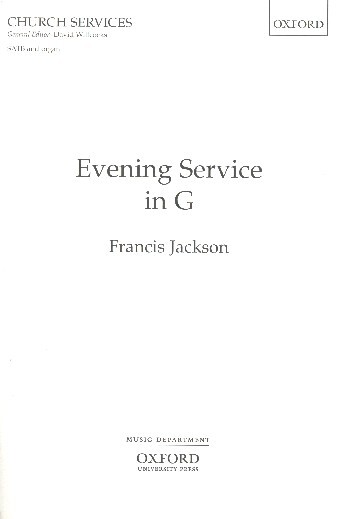 Cover: 9780193515598 | Evening Service In G | Francis Jackson | Noten | Chorpartitur
