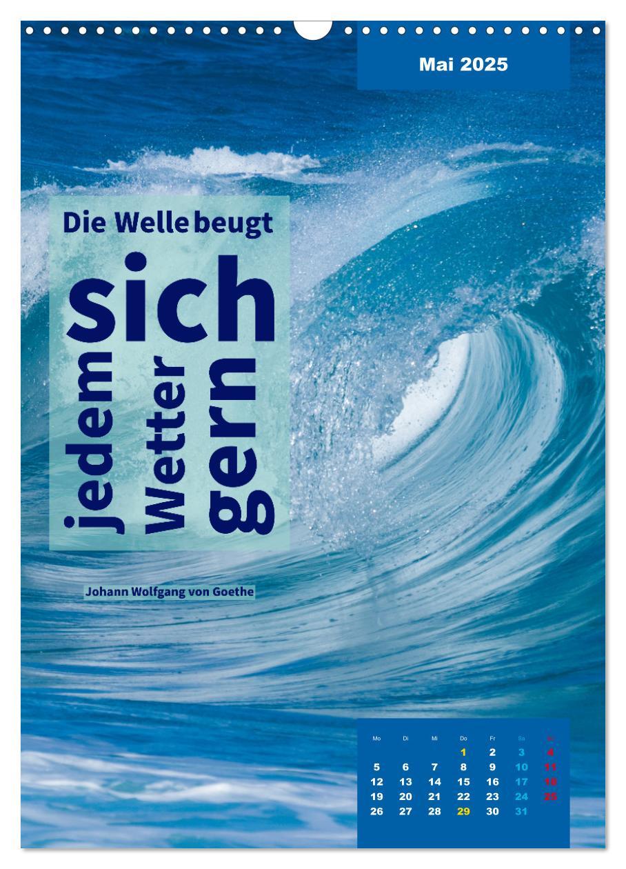 Bild: 9783435882007 | Verrückt nach MEER - Wellen - Strand - Zitate (Wandkalender 2025...