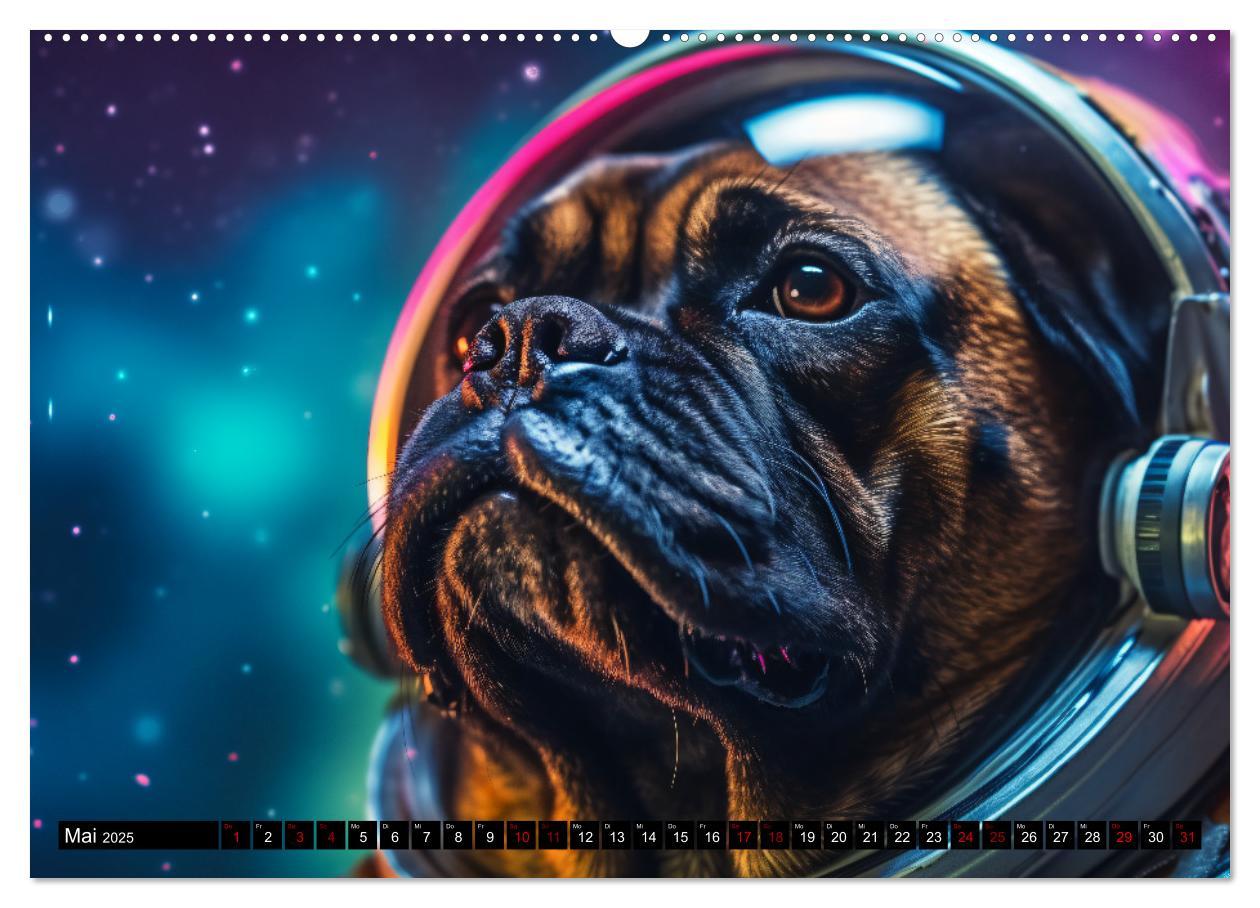 Bild: 9783383893476 | Hunde im Weltall (Wandkalender 2025 DIN A2 quer), CALVENDO...