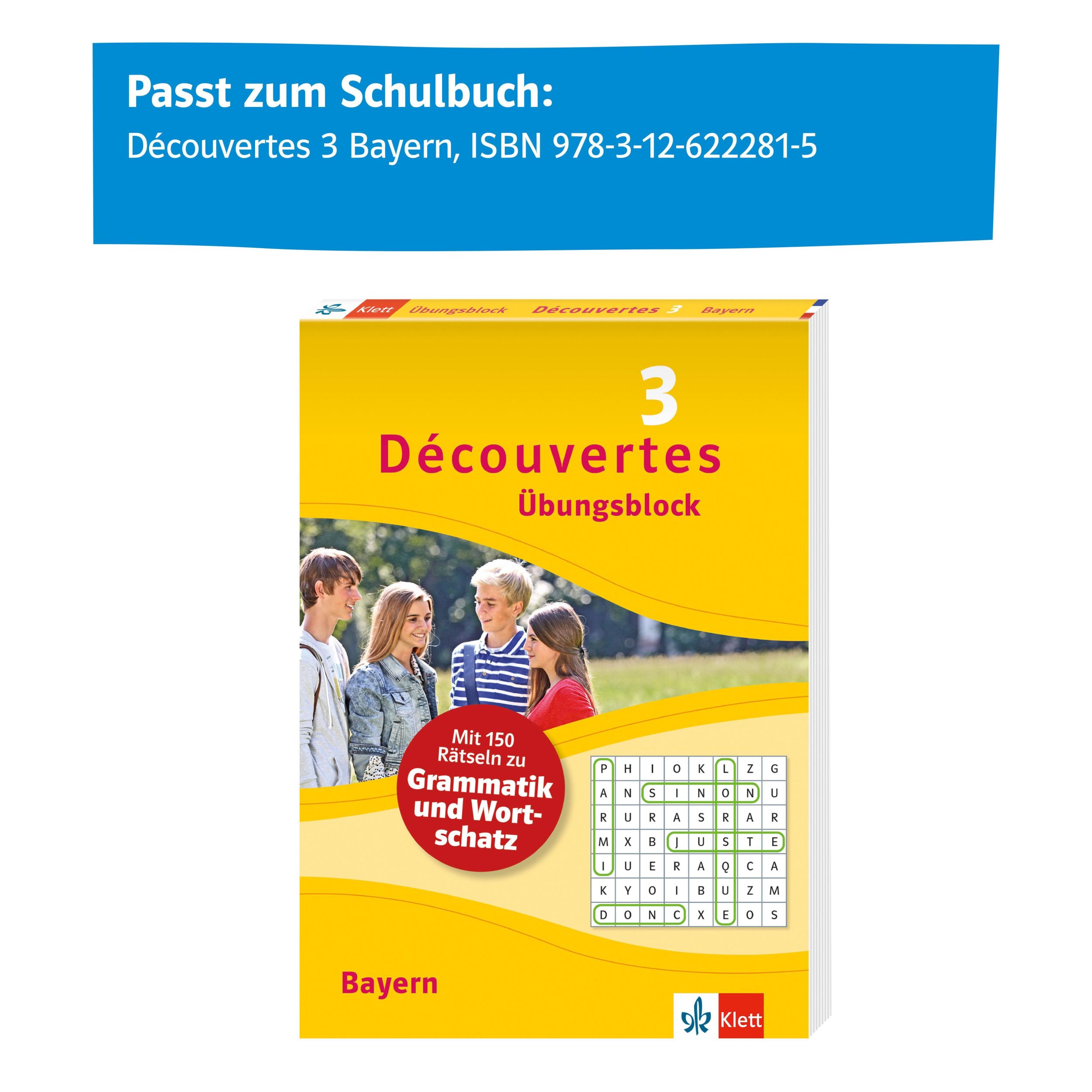 Bild: 9783129261712 | Découvertes 3 Bayern (ab 2017) Übungsblock zum Schulbuch, 3. Lernjahr