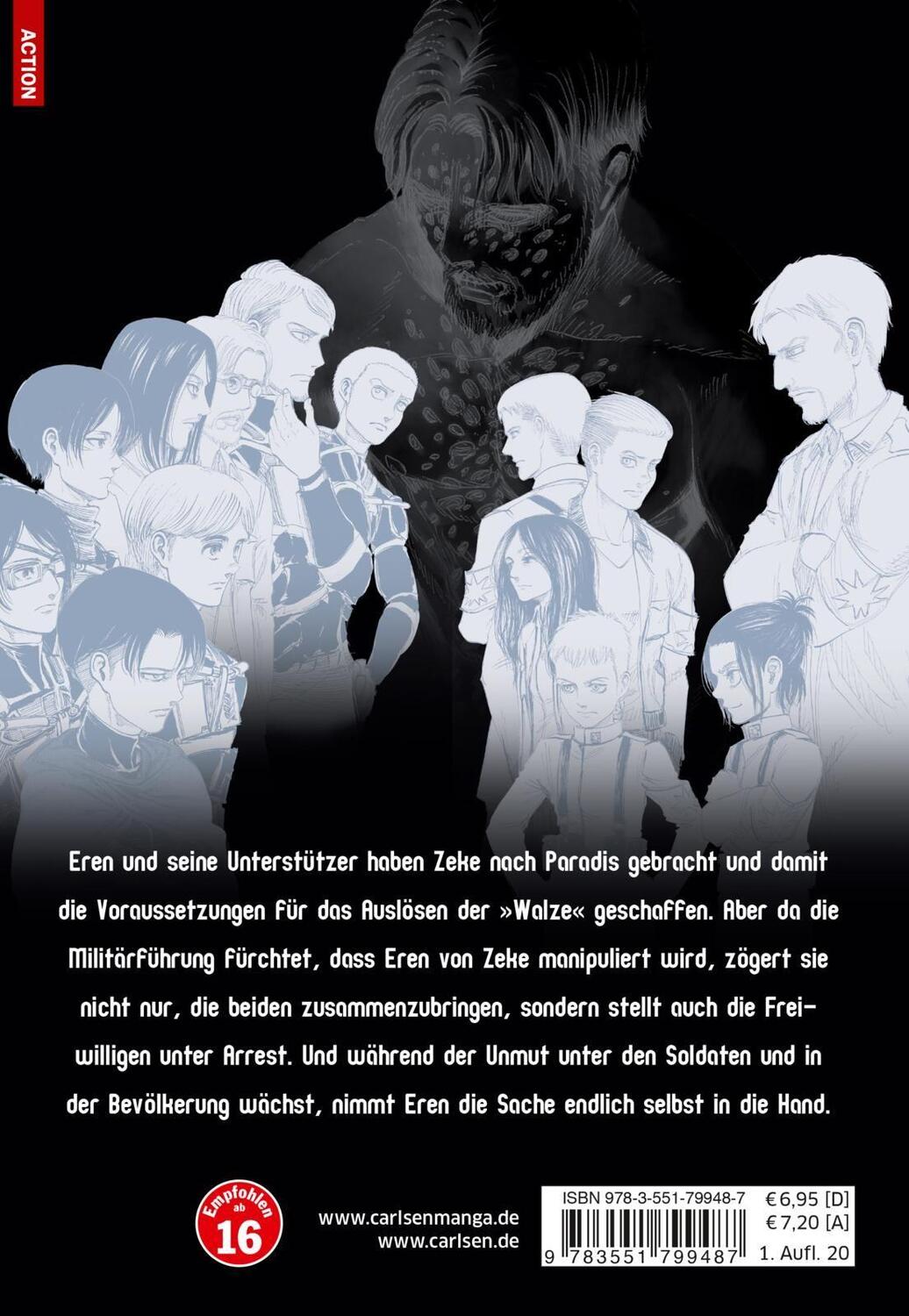 Rückseite: 9783551799487 | Attack on Titan 28 | Hajime Isayama | Taschenbuch | Attack on Titan