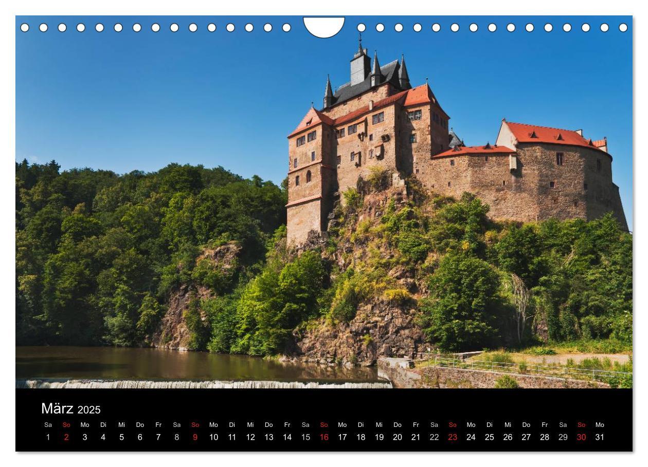 Bild: 9783435829958 | Sächsische Burgen und Schlösser (Wandkalender 2025 DIN A4 quer),...