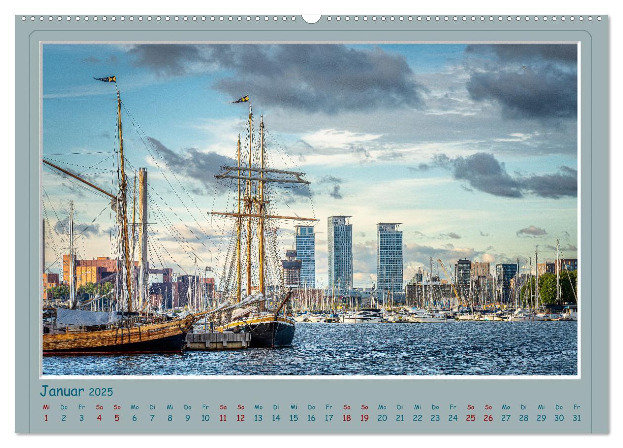 Bild: 9783383945304 | HELSINKI CITY (Wandkalender 2025 DIN A2 quer), CALVENDO Monatskalender