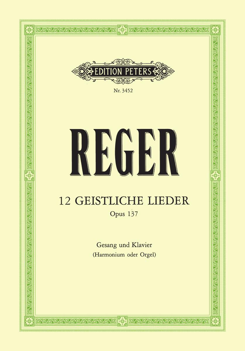 Cover: 9790014016241 | 12 Geistliche Lieder Op. 137 | Max Reger | Broschüre | Buch | Deutsch