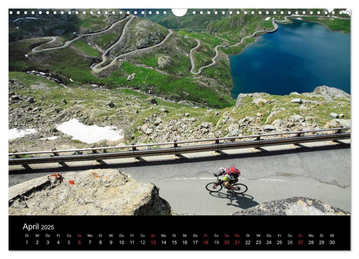 Bild: 9783435808298 | Alpenpässe auf dem Rennrad Vol. 2 (Wandkalender 2025 DIN A3 quer),...