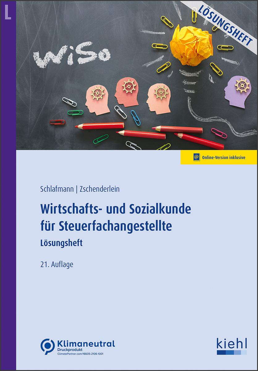 Cover: 9783470111919 | Wirtschafts- und Sozialkunde für Steuerfachangestellte - Lösungsheft