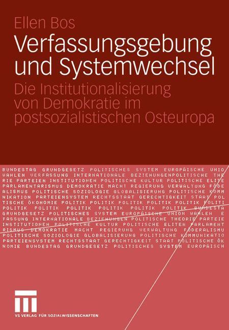 Cover: 9783531135427 | Verfassungsgebung und Systemwechsel | Ellen Bos | Taschenbuch | 305 S.