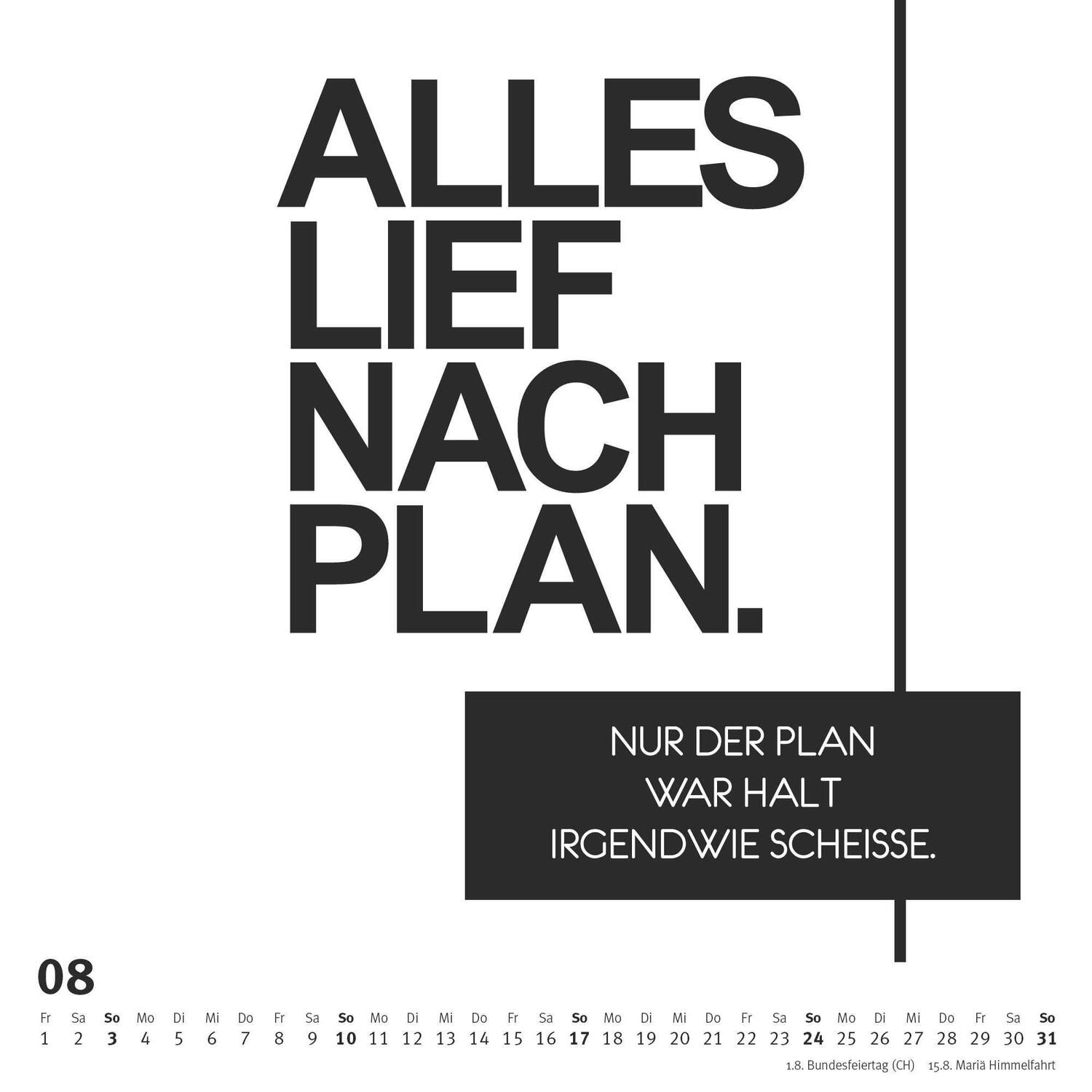 Bild: 4250809653020 | Sprüche im Quadrat 2025 - Typo-Kalender von FUNI SMART ART - Funny...