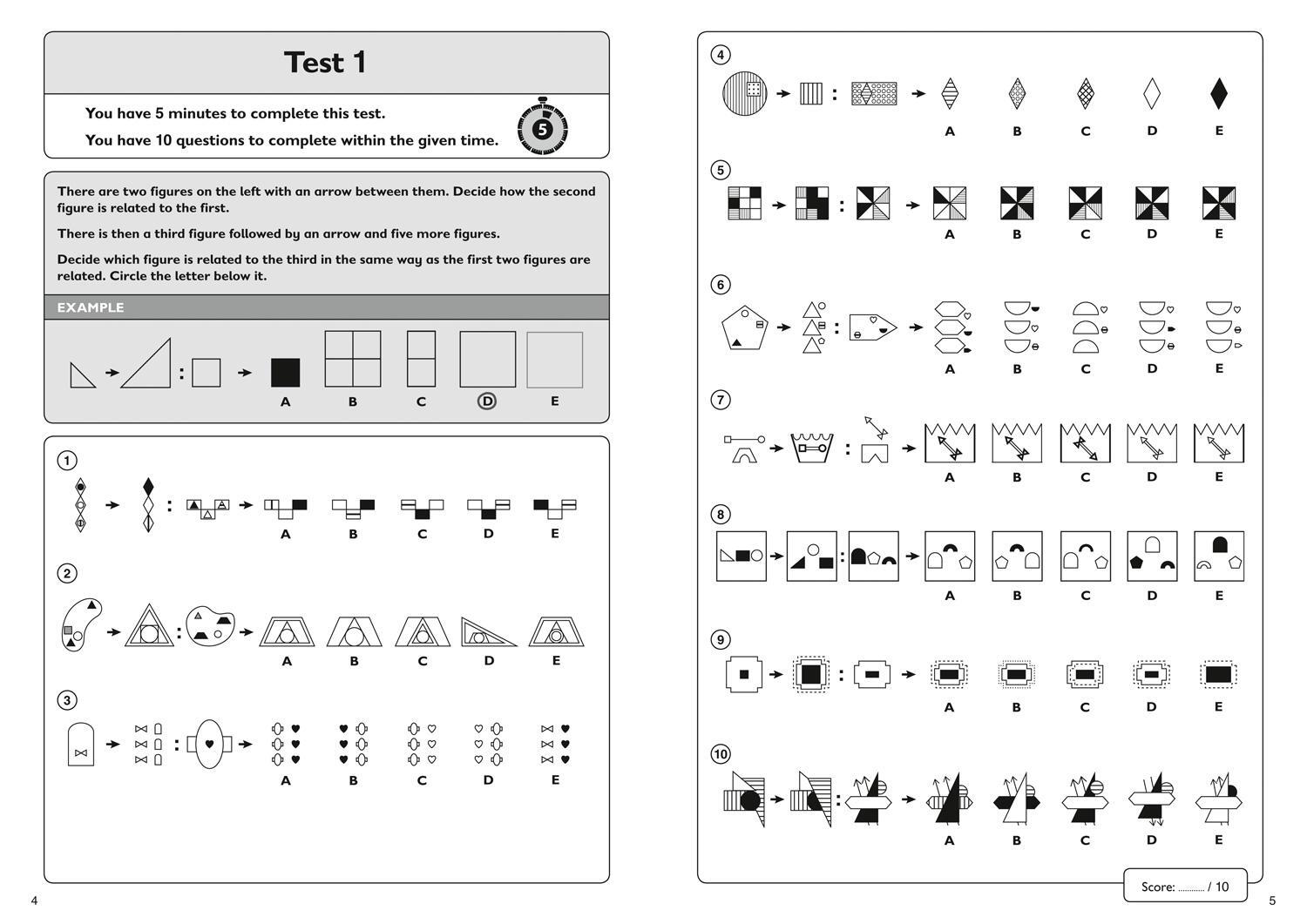 Bild: 9781844199136 | 11+ Non-Verbal Reasoning Quick Practice Tests Age 9-10 (Year 5) | 11+