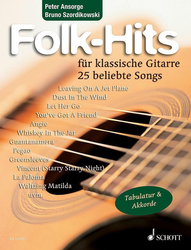 Cover: 9783795749125 | Folk-Hits für Gitarre | 25 beliebte Songs. Gitarre. Spielbuch. | 2016
