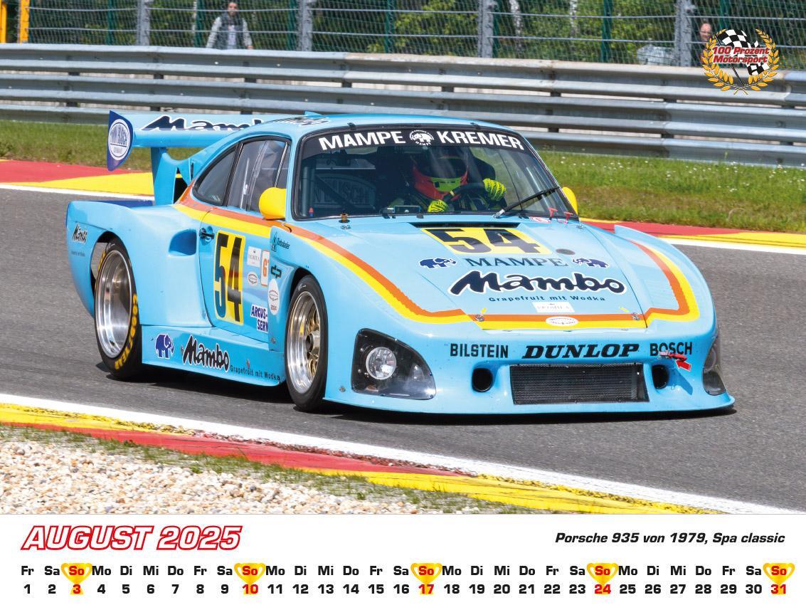 Bild: 9783948794729 | Porsche im Rennsport Kalender 2025 | Frank Pommer | Kalender | Deutsch