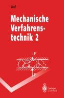 Cover: 9783540558521 | Mechanische Verfahrenstechnik | Band 2 | Matthias Stiess | Taschenbuch