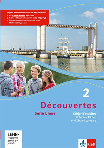 Cover: 9783126221252 | Découvertes Série bleue 2. Cahier d'activités mit Audios, Filmen...