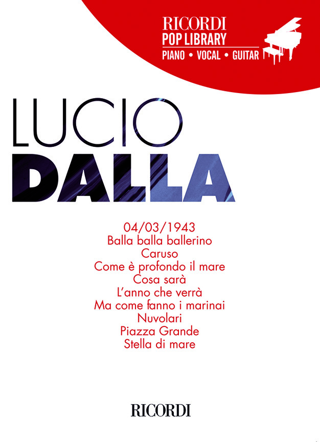 Cover: 9790215108929 | Lucio Dalla | Lucio Dalla | Ricordi Pop Library | Buch | 2011