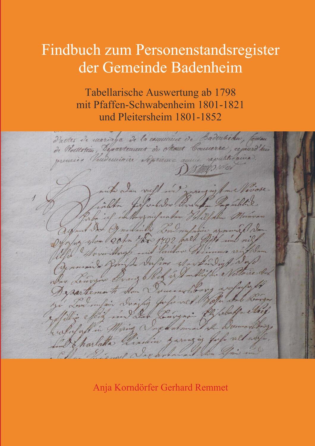 Cover: 9789463865340 | Findbuch zum Personenstandsregister der Gemeinde Badenheim | Buch