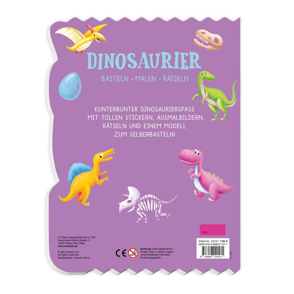Bild: 9783988021571 | Trötsch Beschäftigungsbuch Malbuch Bastelbuch Dinosaurier | KG | Buch