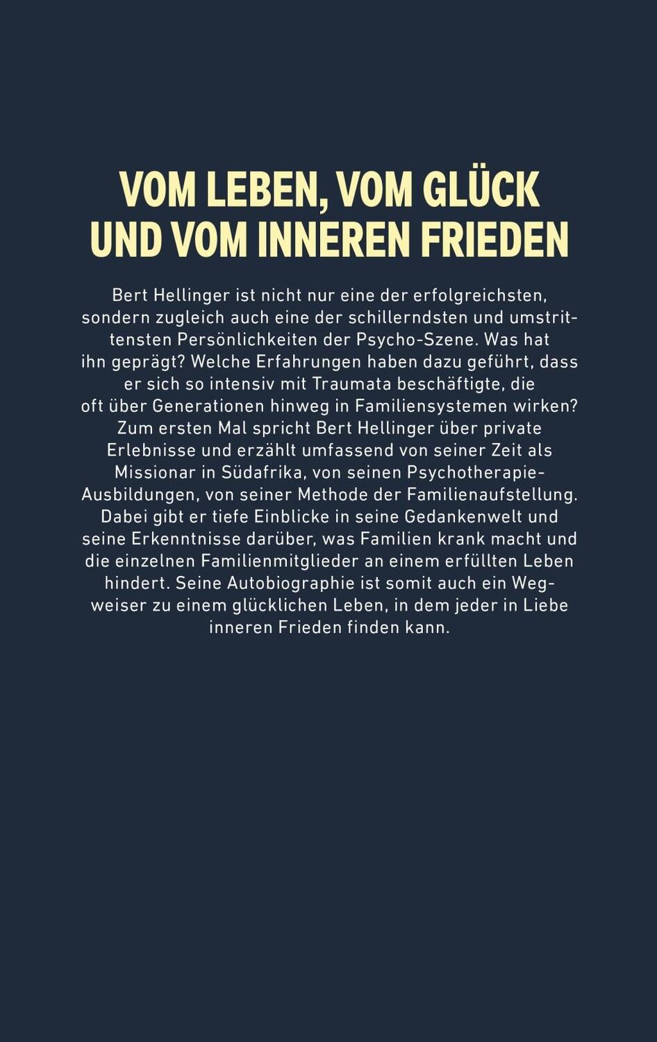 Bild: 9783424201956 | Mein Leben. Mein Werk. | Der Begründer der Familienaufstellung | Buch