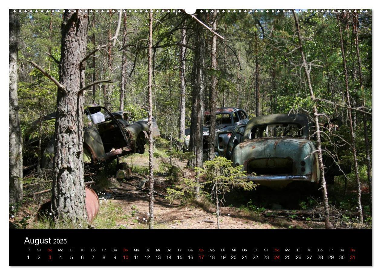 Bild: 9783435750801 | Schrottautos im Kyrkö Mosse (Wandkalender 2025 DIN A2 quer),...