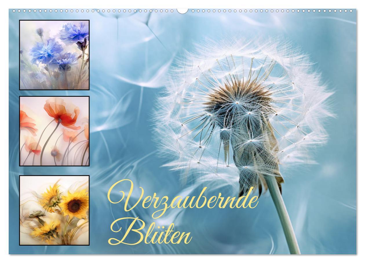 Cover: 9783383893681 | Verzaubernde Blüten (Wandkalender 2025 DIN A2 quer), CALVENDO...