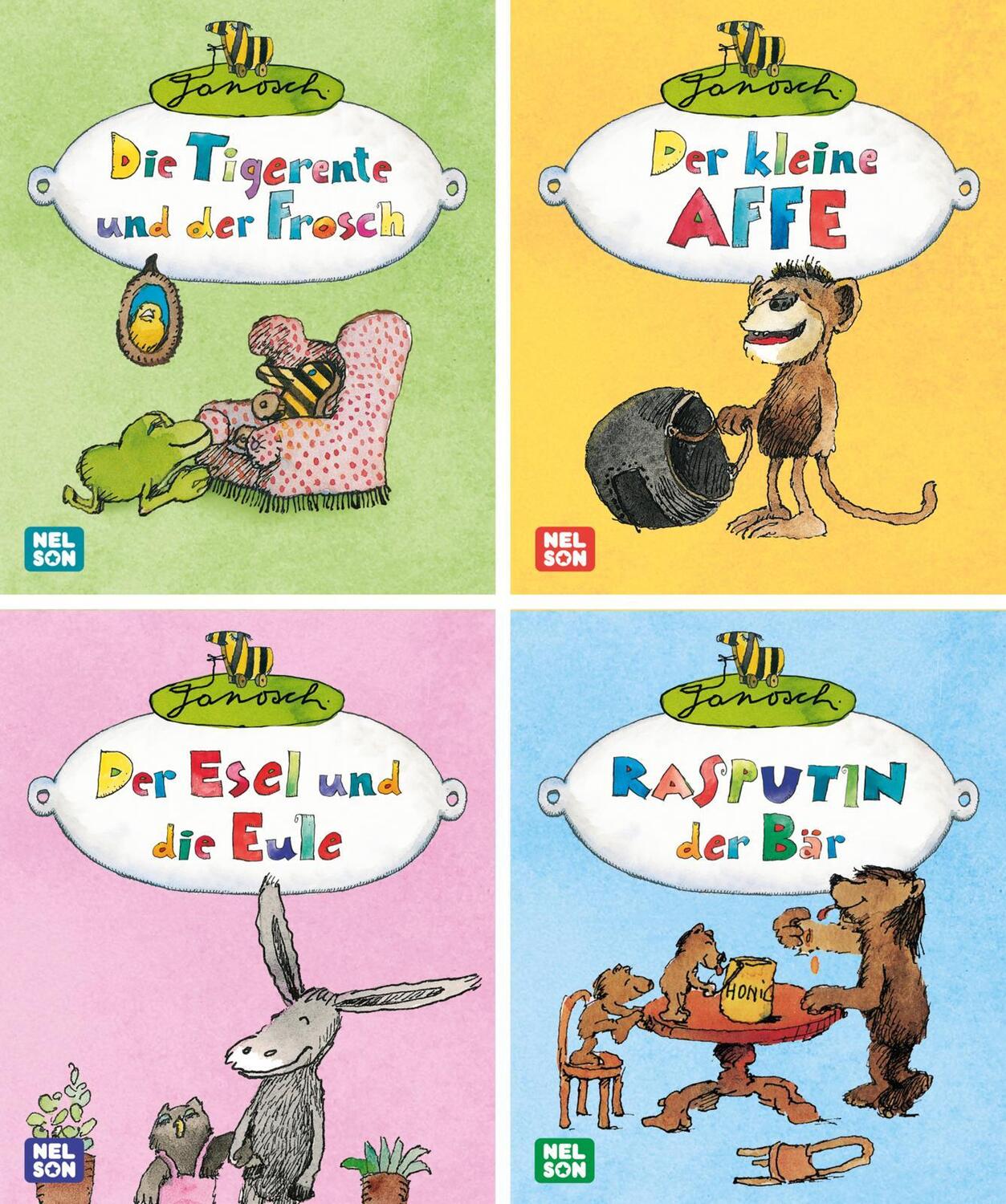 Cover: 9783845120386 | Nelson Mini-Bücher: Janosch 1-4 | Box | Nelson Mini-Bücher | Deutsch