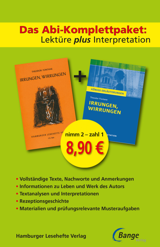 Cover: 9783872919175 | Das Abi-Komplettpaket: Lektüre plus Interpretation - Irrungen,...