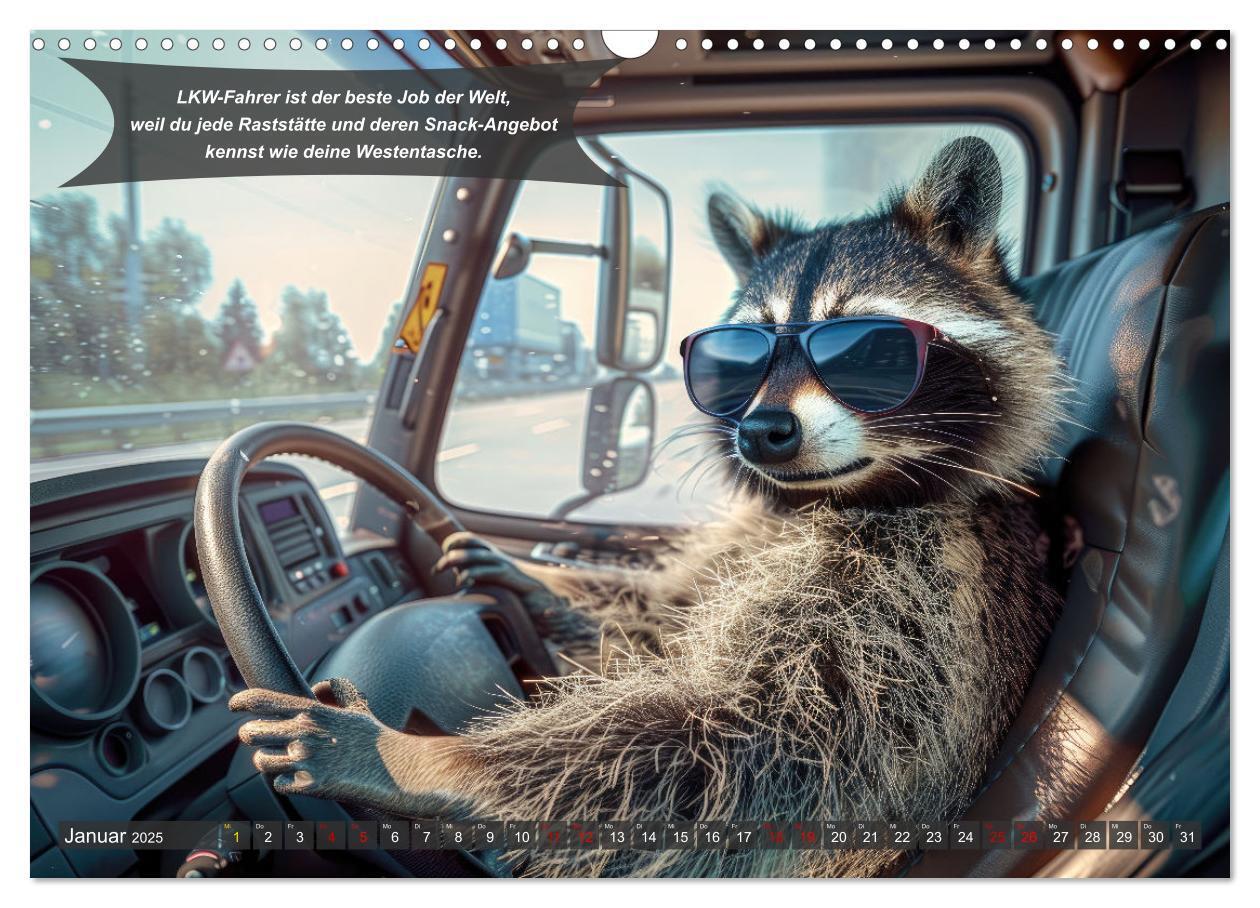 Bild: 9783457183236 | Tierisch lustige LKW-Fahrer (Wandkalender 2025 DIN A3 quer),...