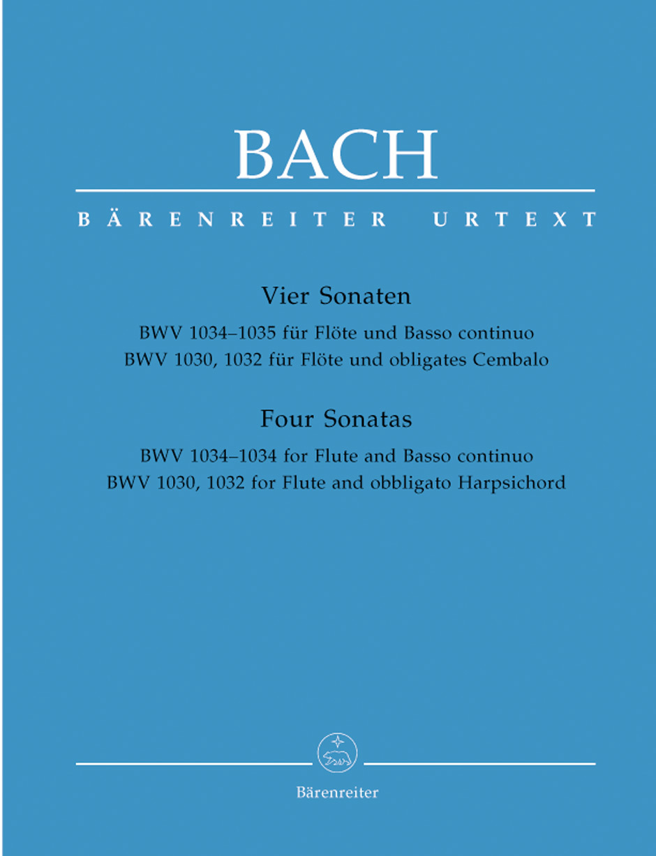 Cover: 9790006447992 | Four Flute Sonatas | Urtext. Rev. Neuausgabe | Johann Sebastian Bach