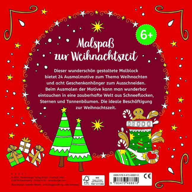 Bild: 9783473488810 | Mein Malblock Weihnachten | Isabelle Metzen | Taschenbuch | 48 S.