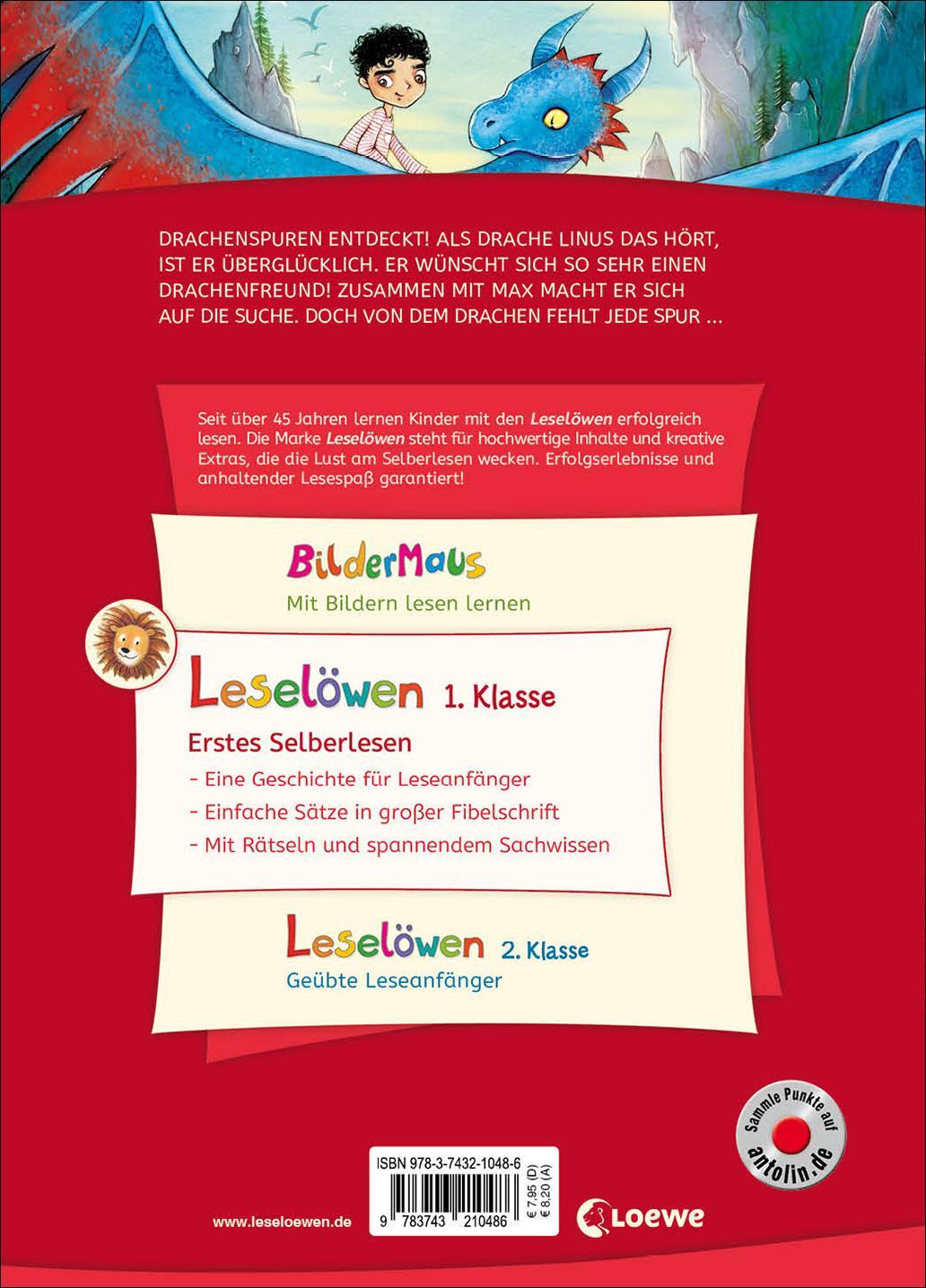 Rückseite: 9783743210486 | Leselöwen 1. Klasse - Drachenfreund gesucht! (Großbuchstabenausgabe)