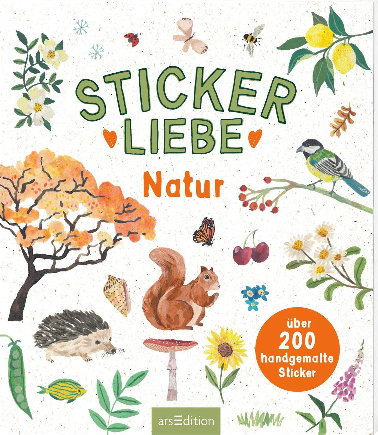 Cover: 4014489131229 | Stickerliebe - Natur | Über 200 handgemalte Sticker | Stück | 16 S.