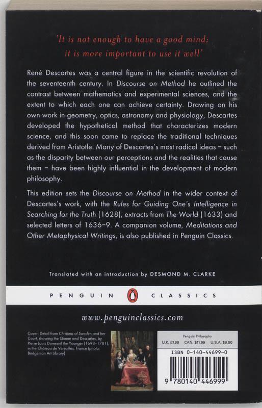 Rückseite: 9780140446999 | Discourse on Method and Related Writings | René Descartes | Buch