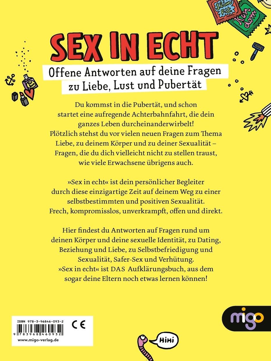 Rückseite: 9783968460932 | Sex in echt | Nadine Beck (u. a.) | Taschenbuch | Migo | 128 S. | 2022