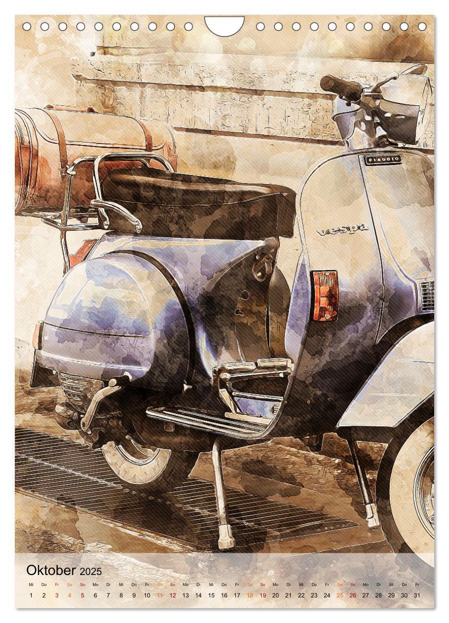 Bild: 9783435931255 | Motorroller - Vespa Galerie (Wandkalender 2025 DIN A4 hoch),...