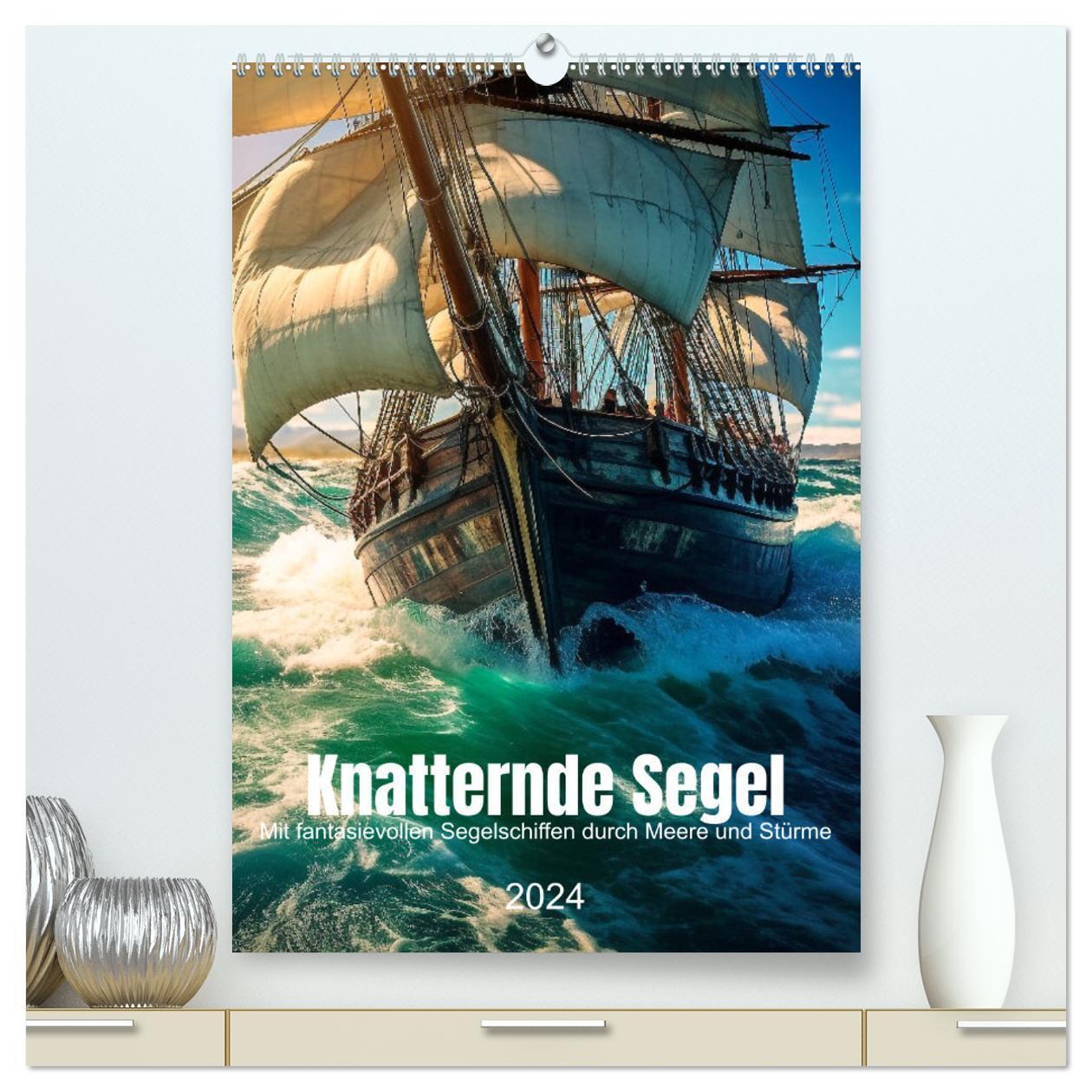 Cover: 9783383646331 | Knatternde Segel (hochwertiger Premium Wandkalender 2024 DIN A2...