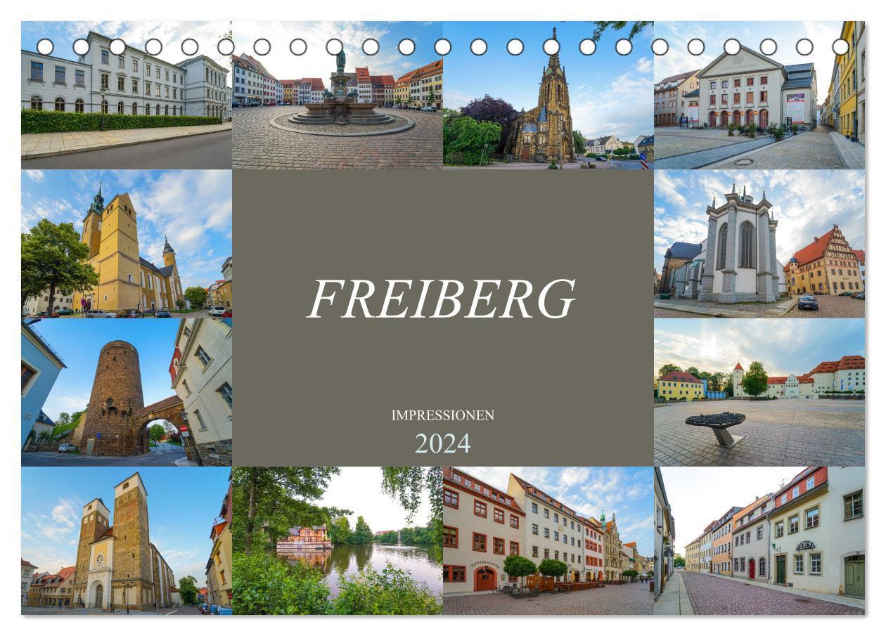 Cover: 9783383107306 | Freiberg Impressionen (Tischkalender 2024 DIN A5 quer), CALVENDO...