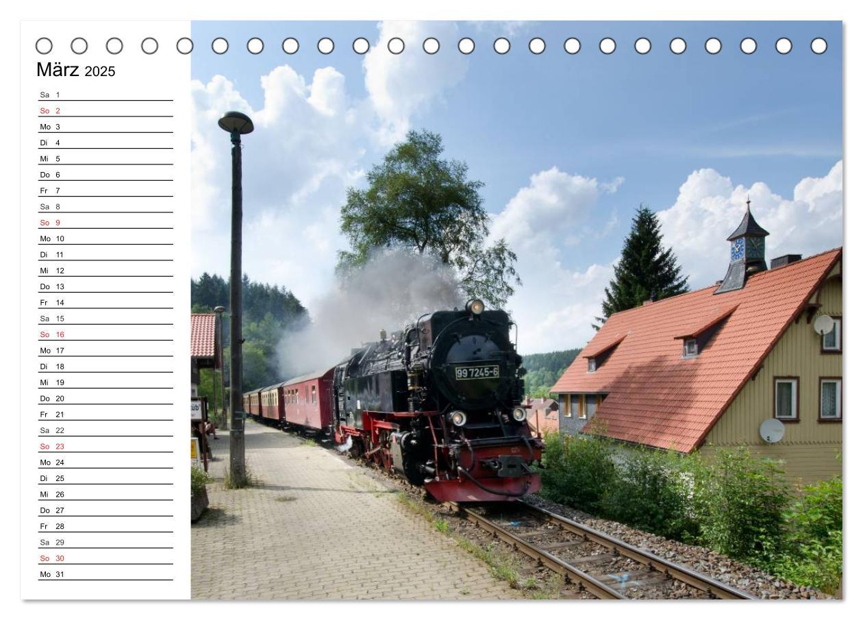 Bild: 9783435215744 | Schmalspurbahnen im Harz (Tischkalender 2025 DIN A5 quer), CALVENDO...