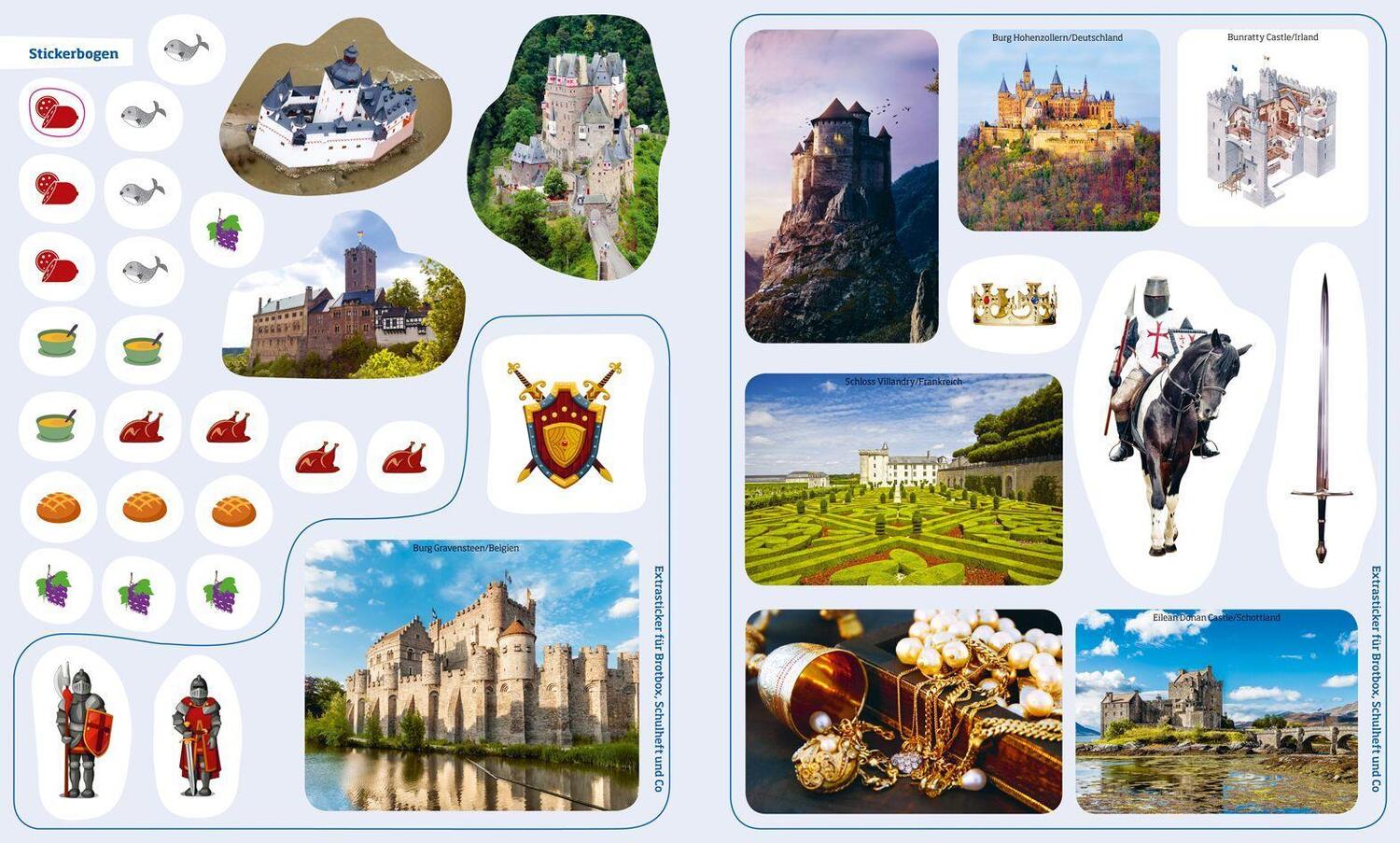 Bild: 9783788621667 | Rätseln und Stickern: Burgen | Lisa Hebler | Taschenbuch | Deutsch