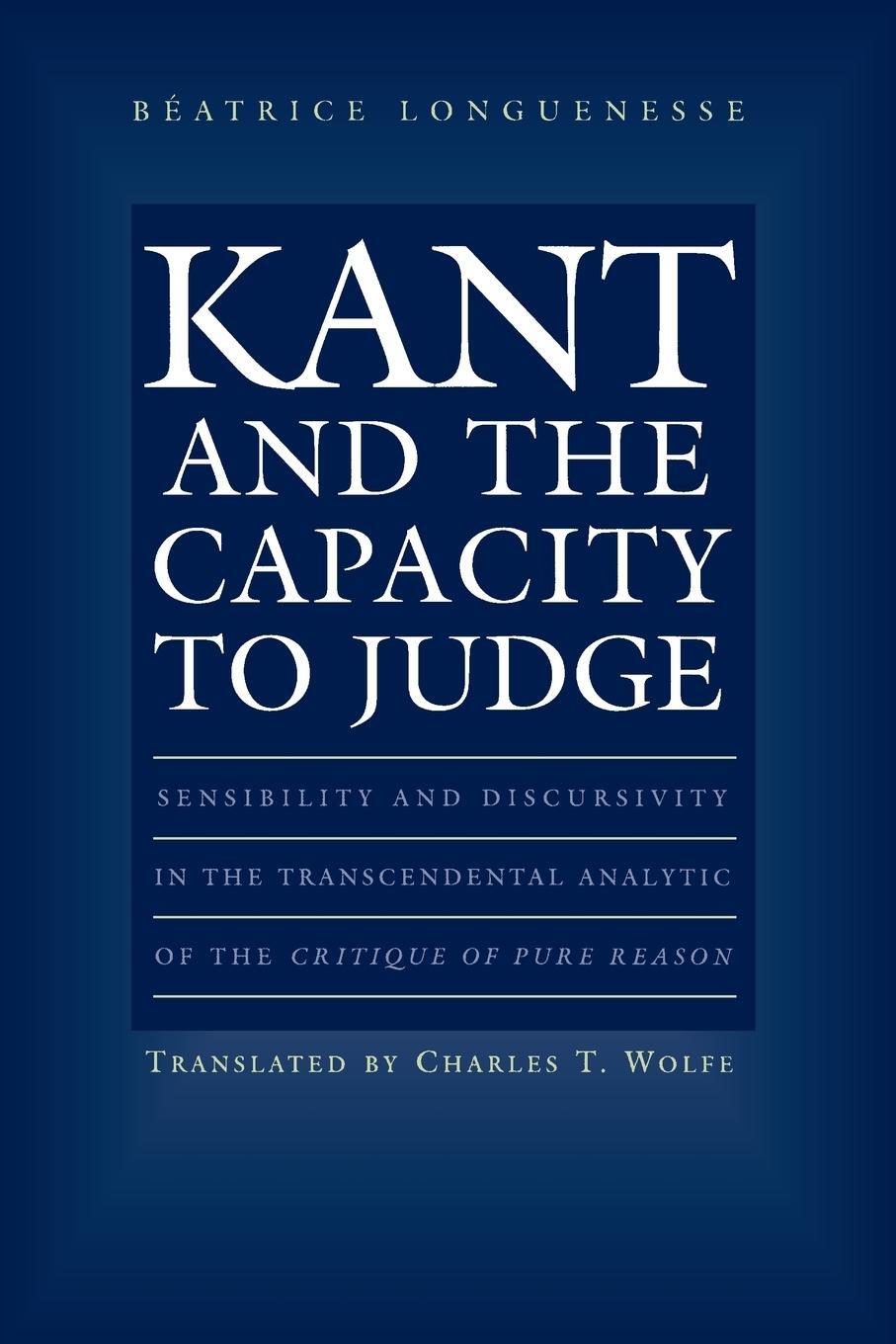 Cover: 9780691074511 | Kant and the Capacity to Judge | Béatrice Longuenesse | Taschenbuch