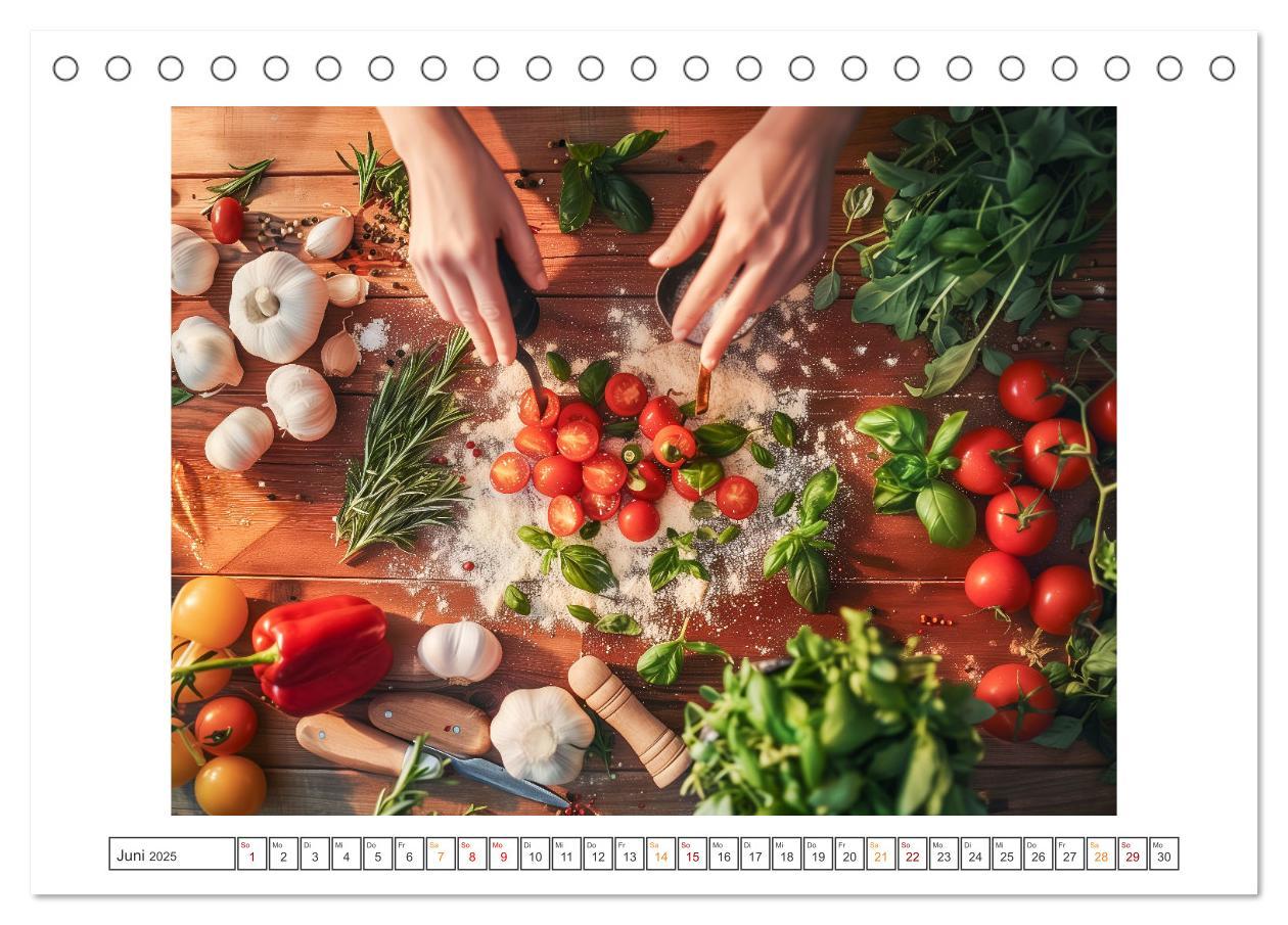 Bild: 9783383810121 | Mediterrane Küche (Tischkalender 2025 DIN A5 quer), CALVENDO...