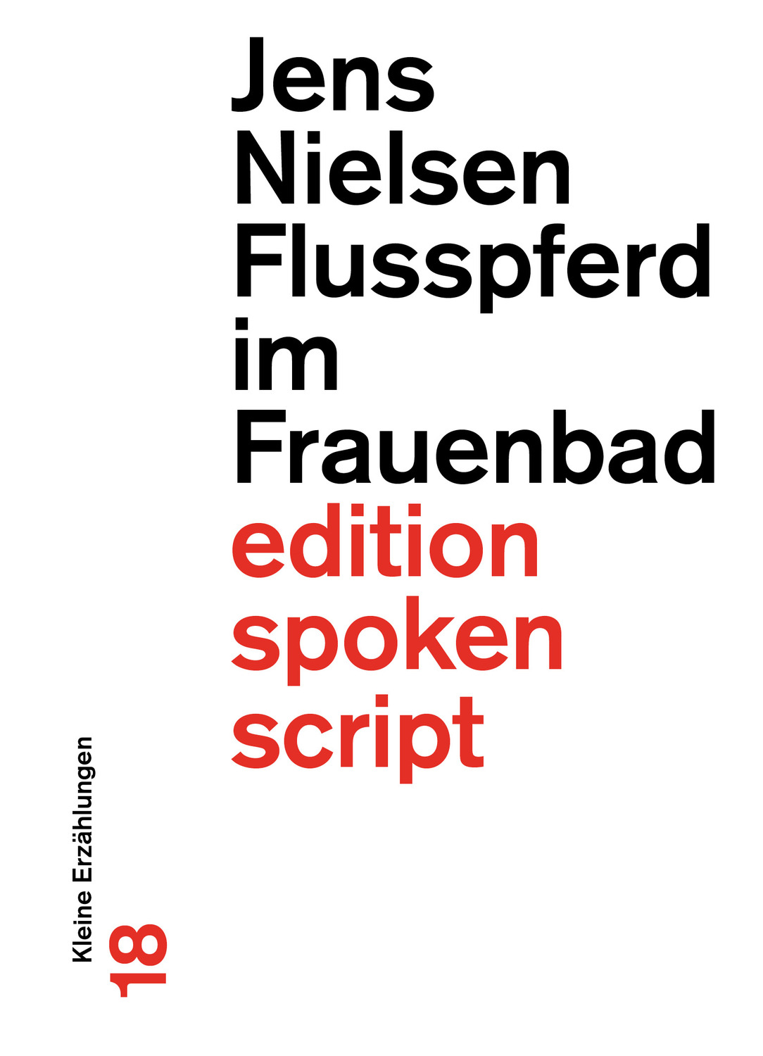 Cover: 9783038530183 | Flusspferd im Frauenbad | Kleine Erzählungen, edition spoken script 18