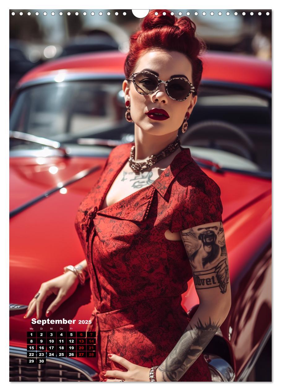 Bild: 9783435858019 | Rockabilly (Wandkalender 2025 DIN A3 hoch), CALVENDO Monatskalender