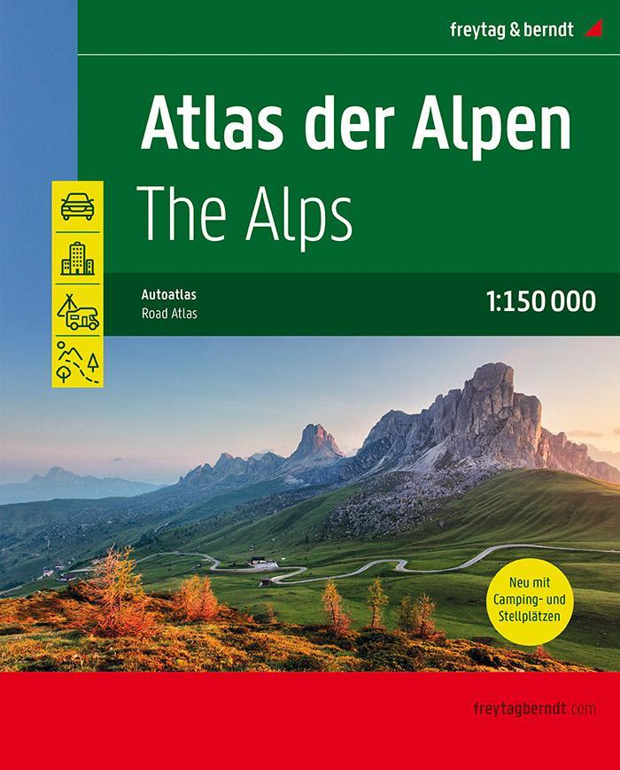 Cover: 9783707918625 | Atlas der Alpen, Autoatlas 1:150.000 Laufzeit 2021 - 2024 | Buch