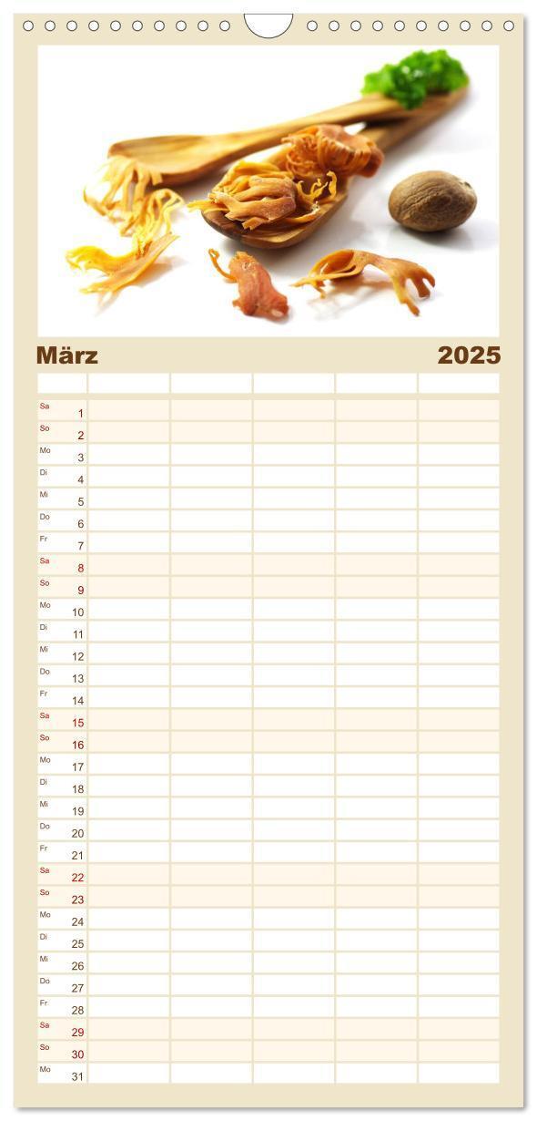 Bild: 9783457118856 | Familienplaner 2025 - Leichte Küche mit 5 Spalten (Wandkalender, 21...