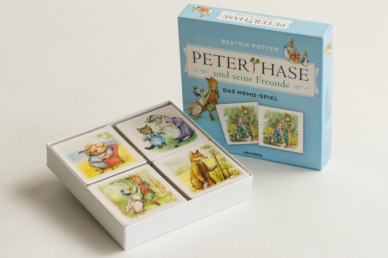 Bild: 9783730608685 | Peter Hase und seine Freunde - Das Memo-Spiel mit 40 Spielkarten im...