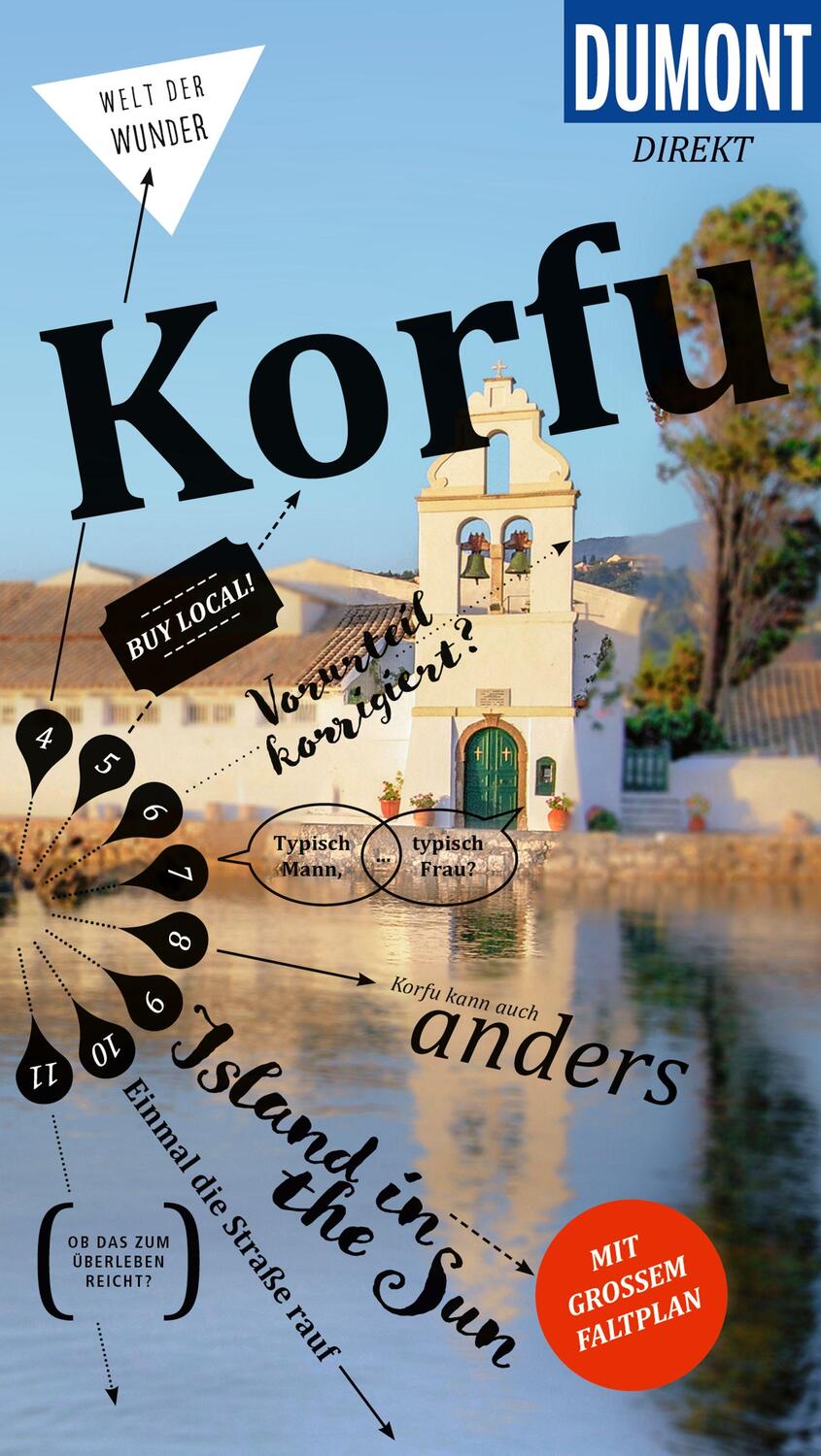 Cover: 9783616000039 | DuMont direkt Reiseführer Korfu | Mit großem Faltplan | Klaus Bötig