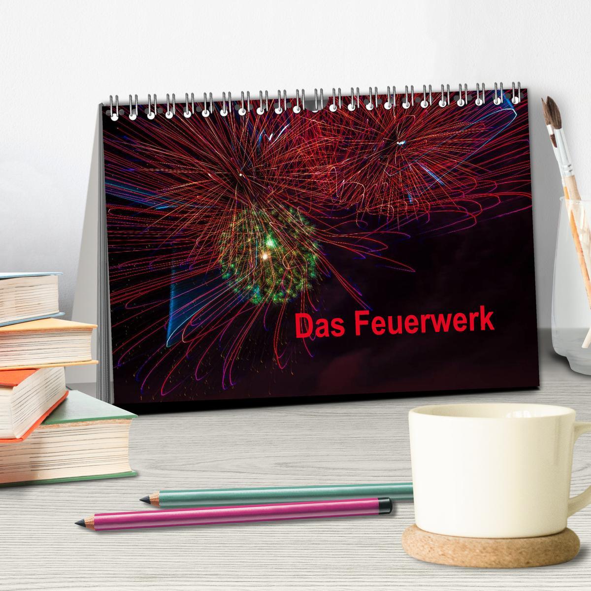 Bild: 9783435828470 | Das Feuerwerk (Tischkalender 2025 DIN A5 quer), CALVENDO...