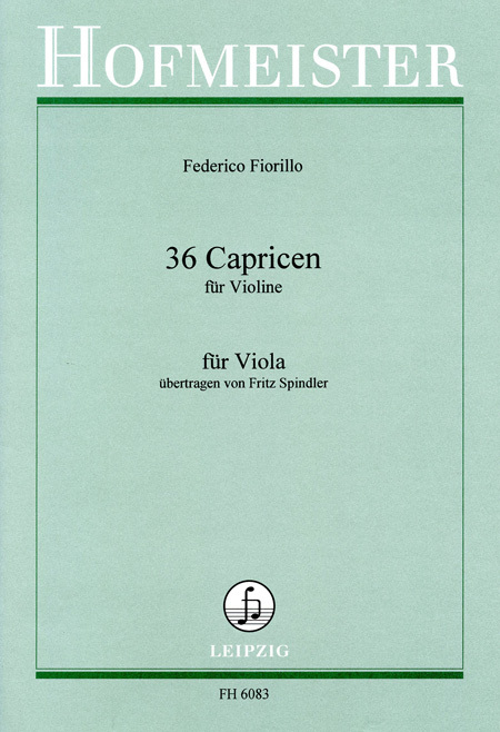 Cover: 9790203460831 | 36 Capricen | Federigo Fiorillo | Buch | EAN 9790203460831