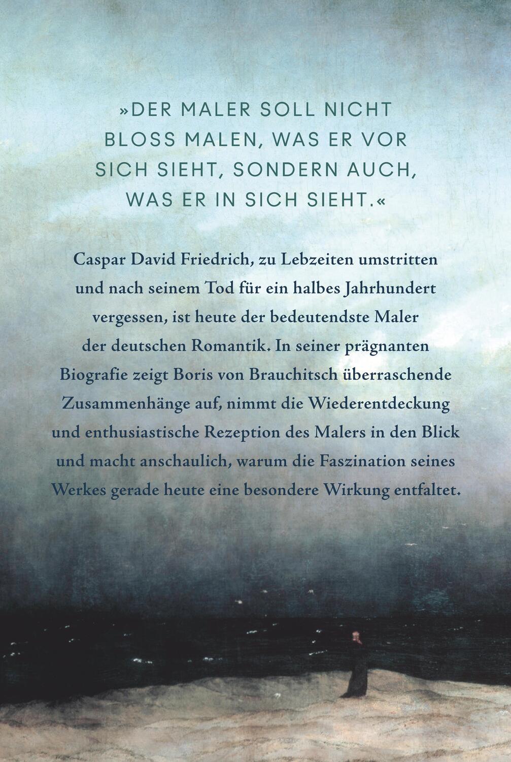 Rückseite: 9783458683230 | Caspar David Friedrich | Eine Biografie | Boris von Brauchitsch | Buch