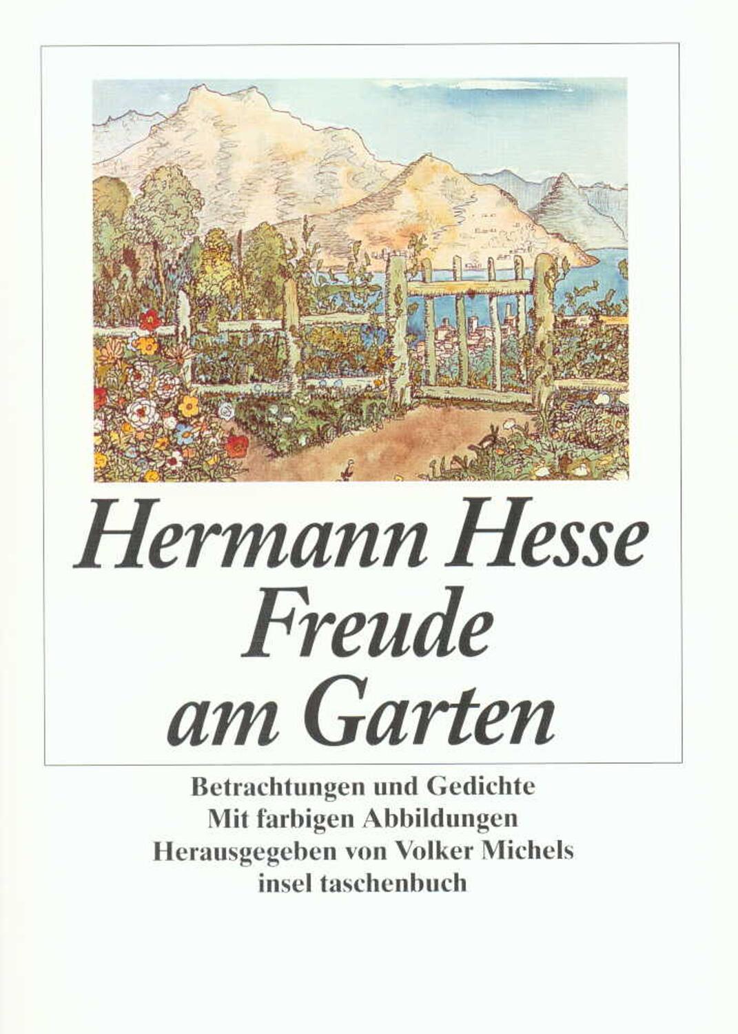 Cover: 9783458330295 | Freude am Garten | Betrachtungen, Gedichte und Bilder | Hermann Hesse